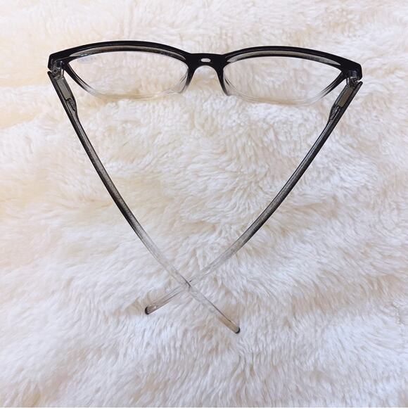 Emma Clear & Black Two Tone Reader Glasses - Picture 10 of 14